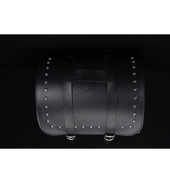 Willie & Max Black Magic Sissy Bar Bag Motorcycle Riding Biker Saddlebag - Picture 4 of 12